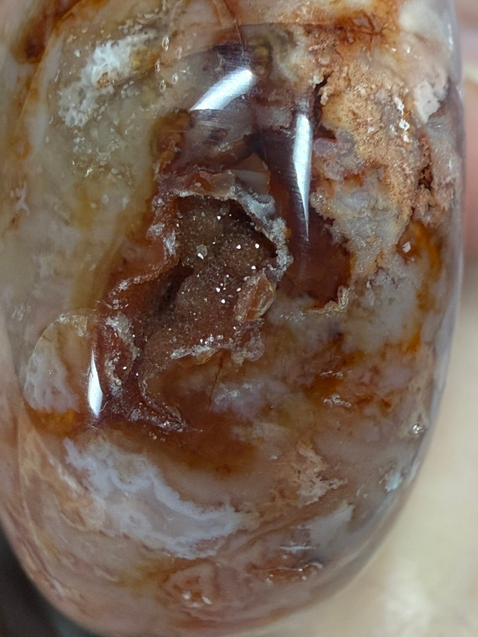 Pink Carnelian Heart - Image 8