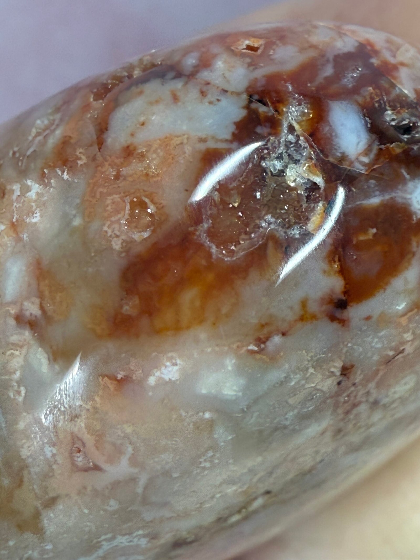 Pink Carnelian Heart - Image 9