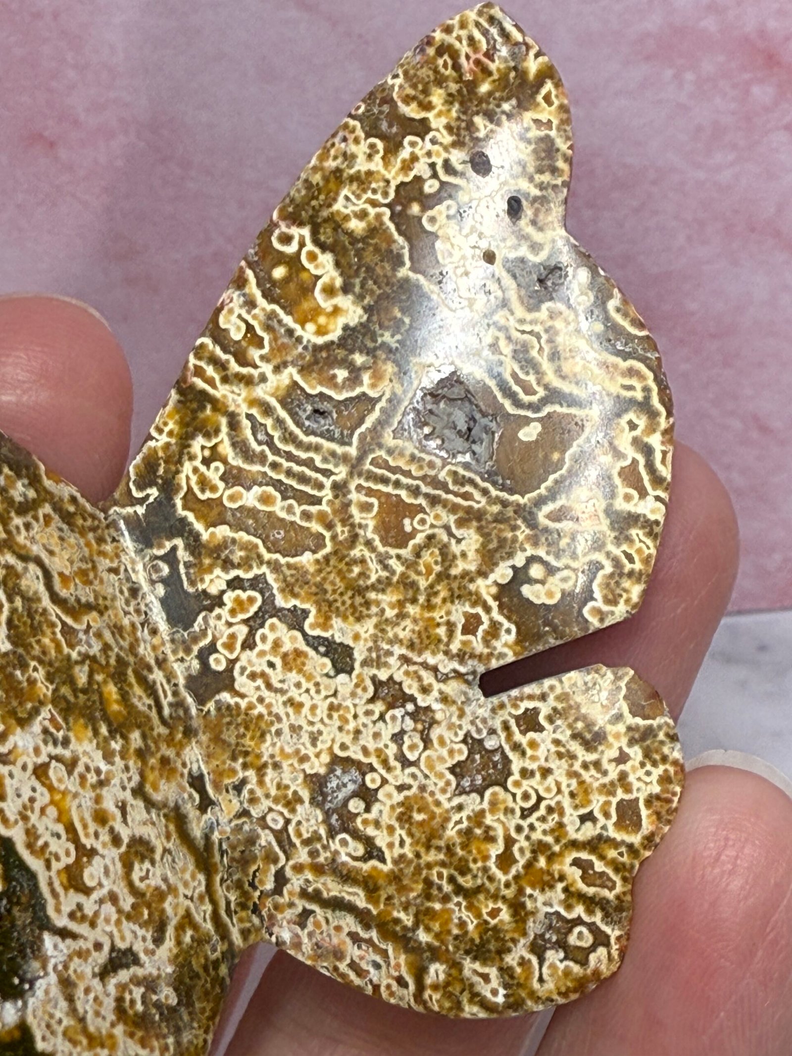 Indonesian Orbicular Jasper 3D Butterfly - Image 6