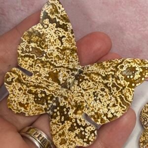 Indonesian Orbicular Jasper 3D Butterfly
