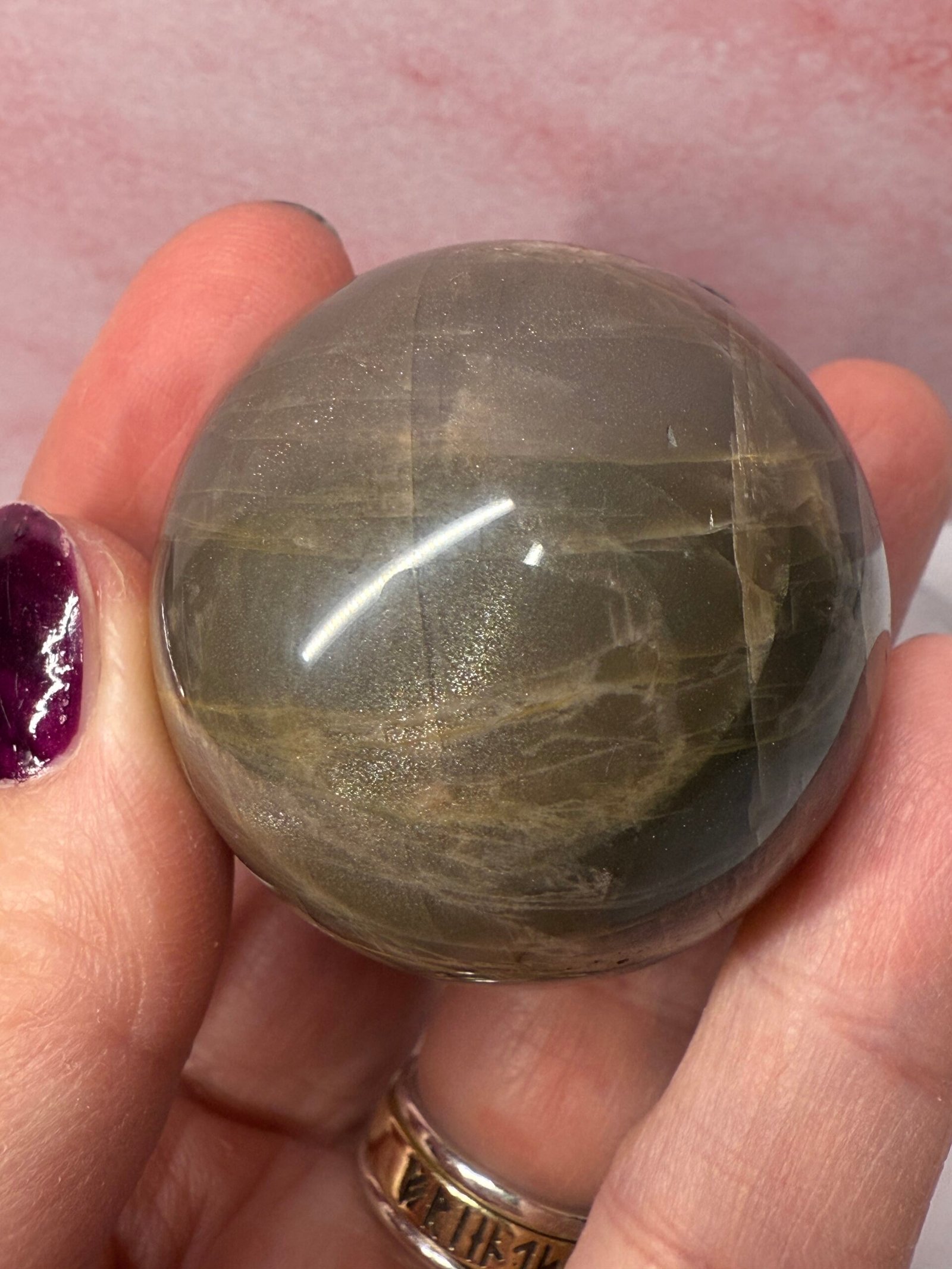 Black Moonstone Sphere