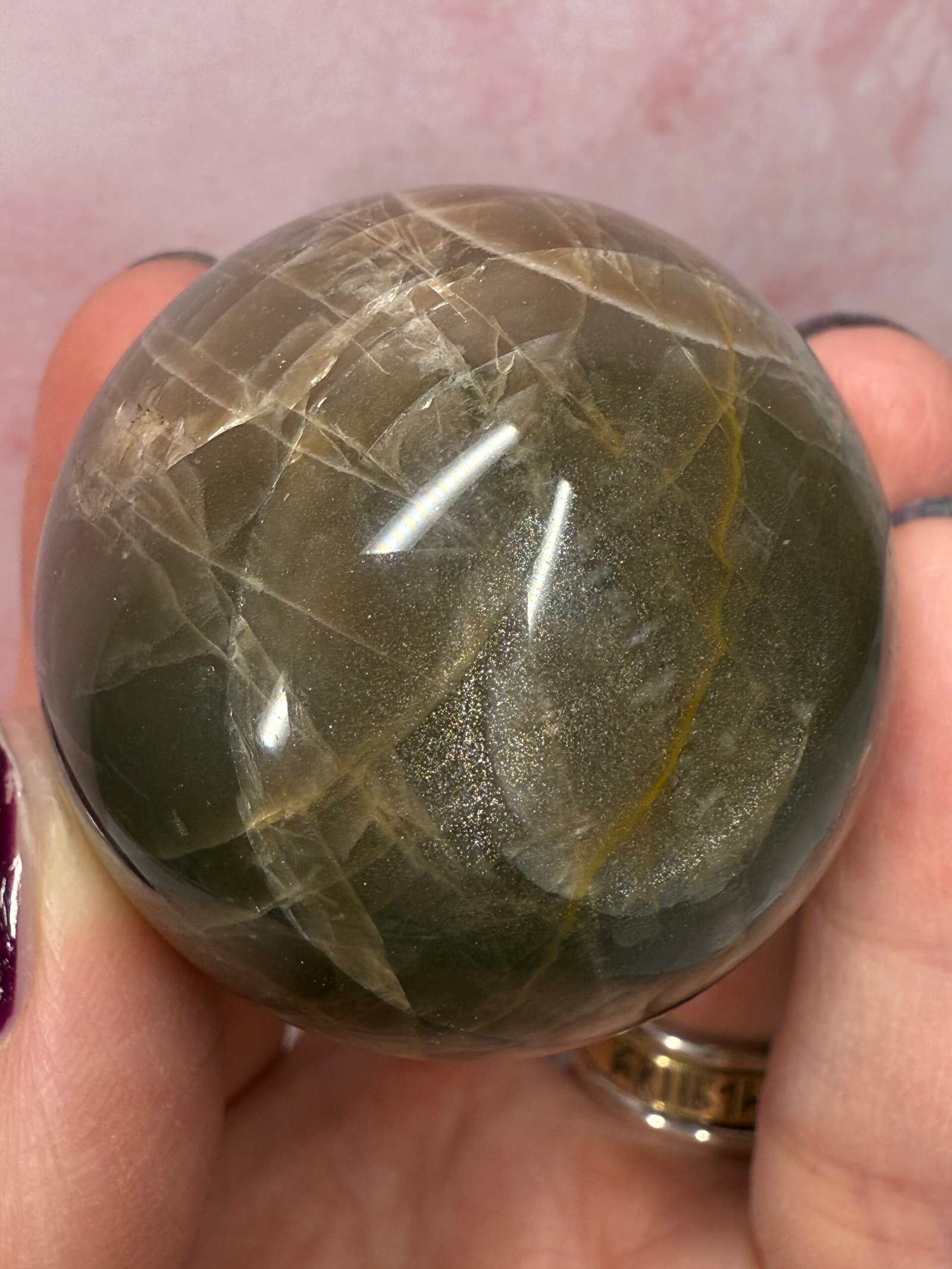 Black Moonstone Sphere - Image 7