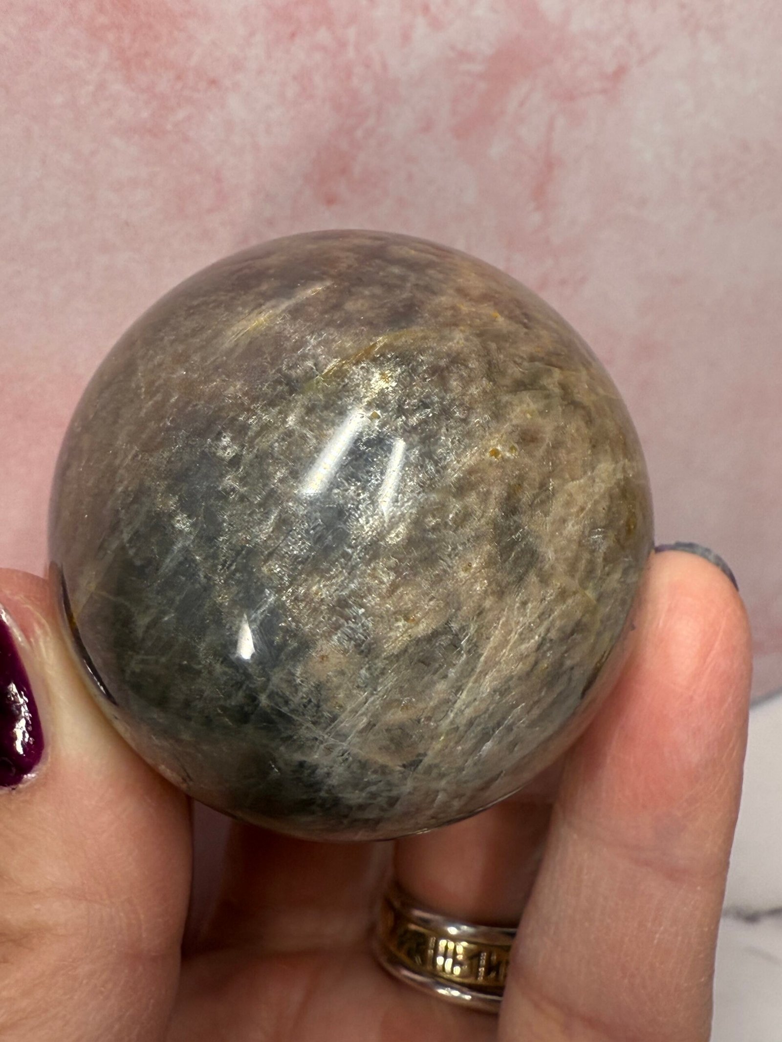 Black Moonstone Sphere - Image 5