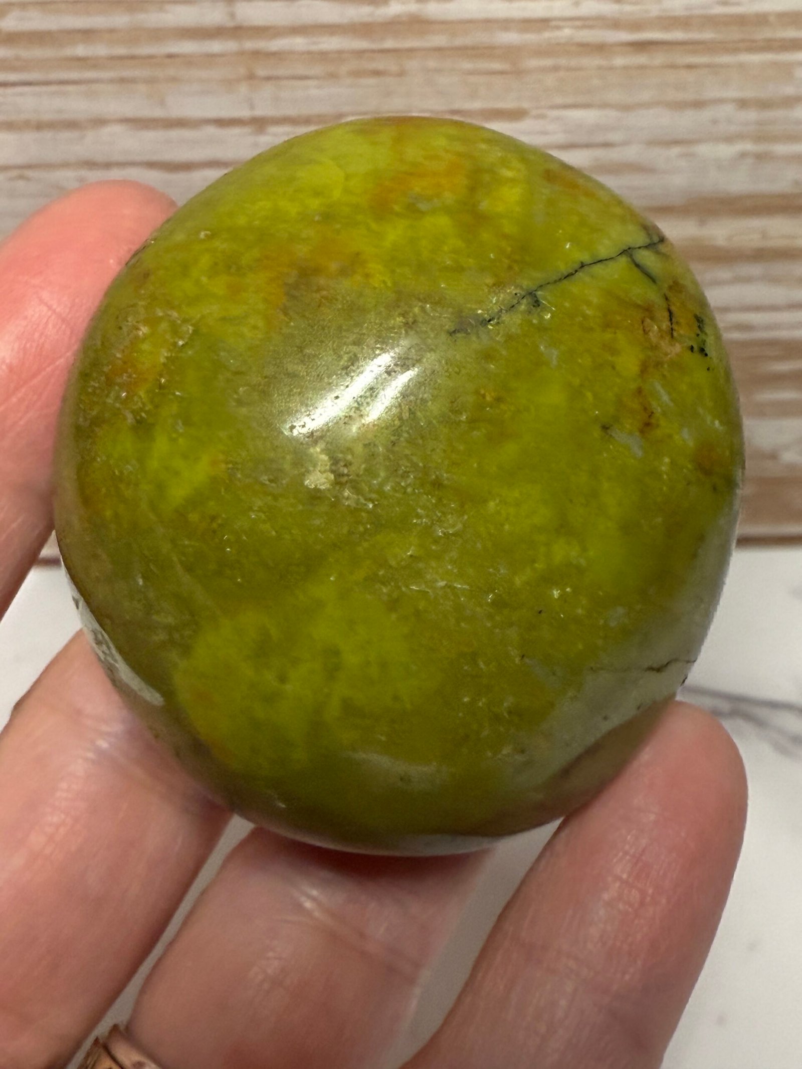 Green Opal Palm Stone