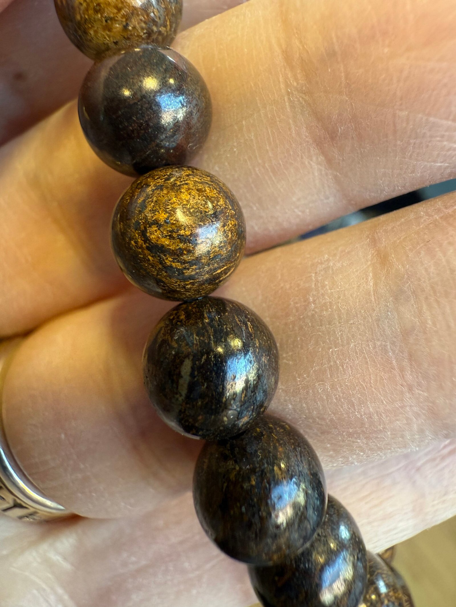 Bronzite 8mm Bead Bracelet - Image 4