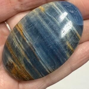 Lemurian Aquatine Calcite Palm Stone