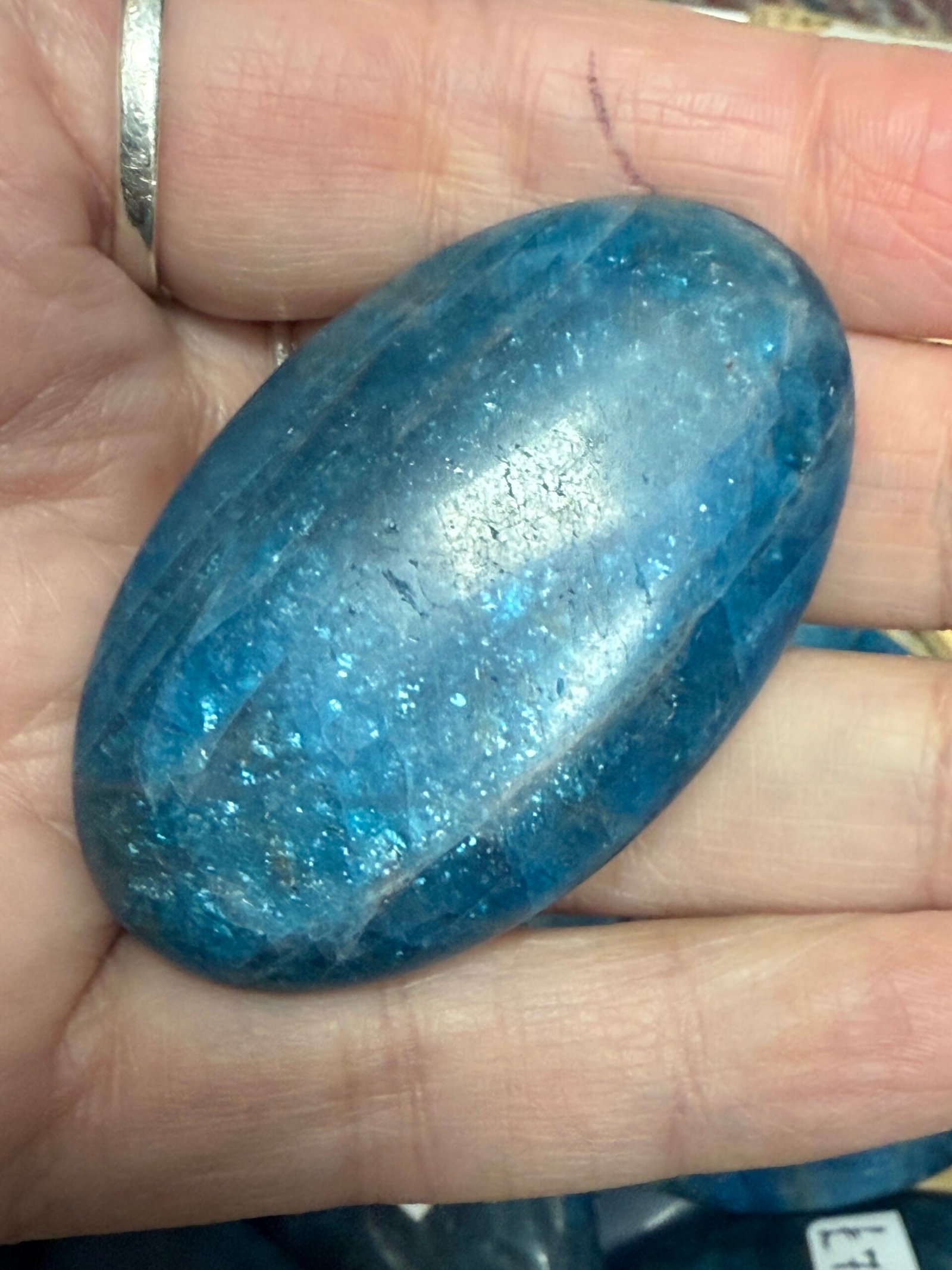 Apatite Palm Stone