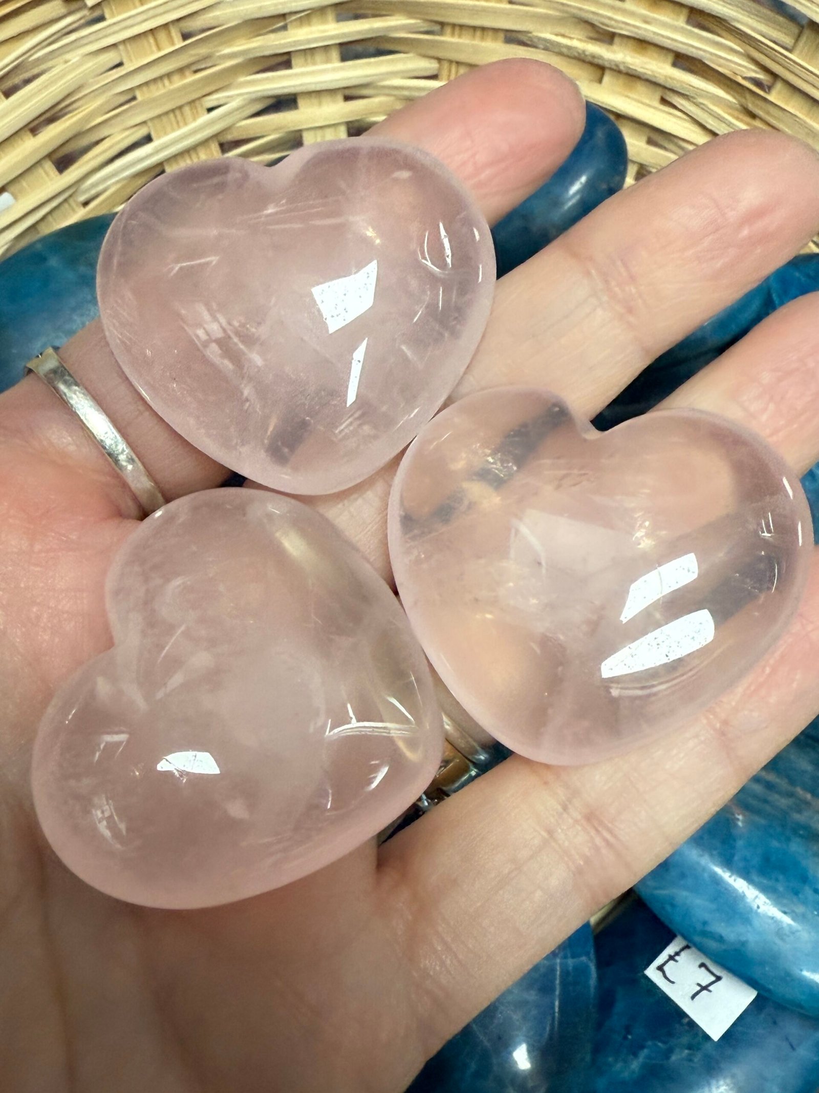 High Quality Rose Quartz Heart - Image 4
