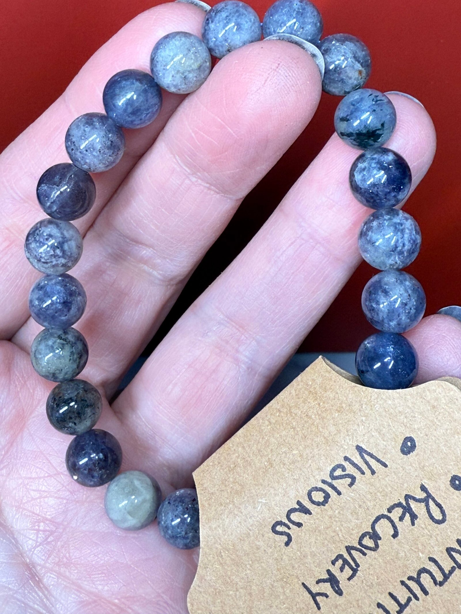 Iolite Bead Bracelet