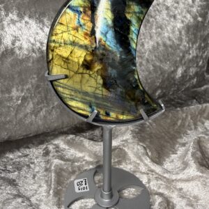Labradorite Moon on Stand