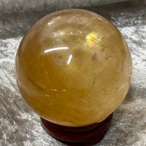Honey Calcite Sphere