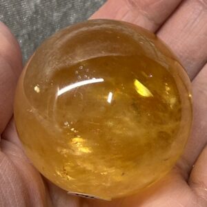 Honey Calcite Sphere