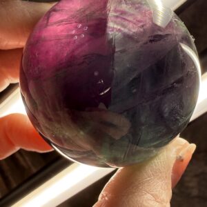 Rainbow Fluorite Sphere