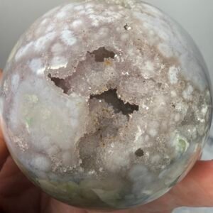 Blue Green Flower Agate Sphere