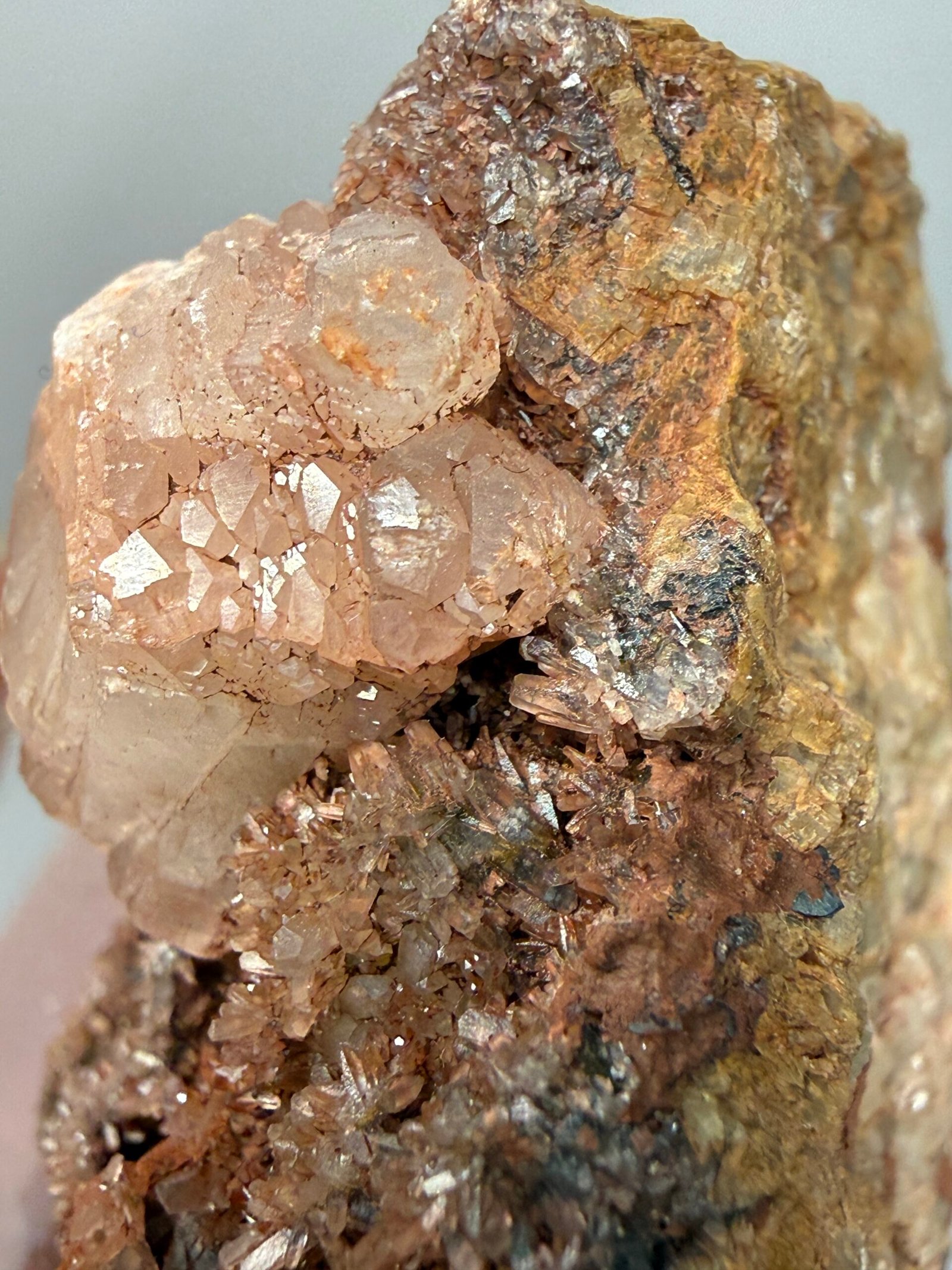 UK Nail Head Calcite with Calcite