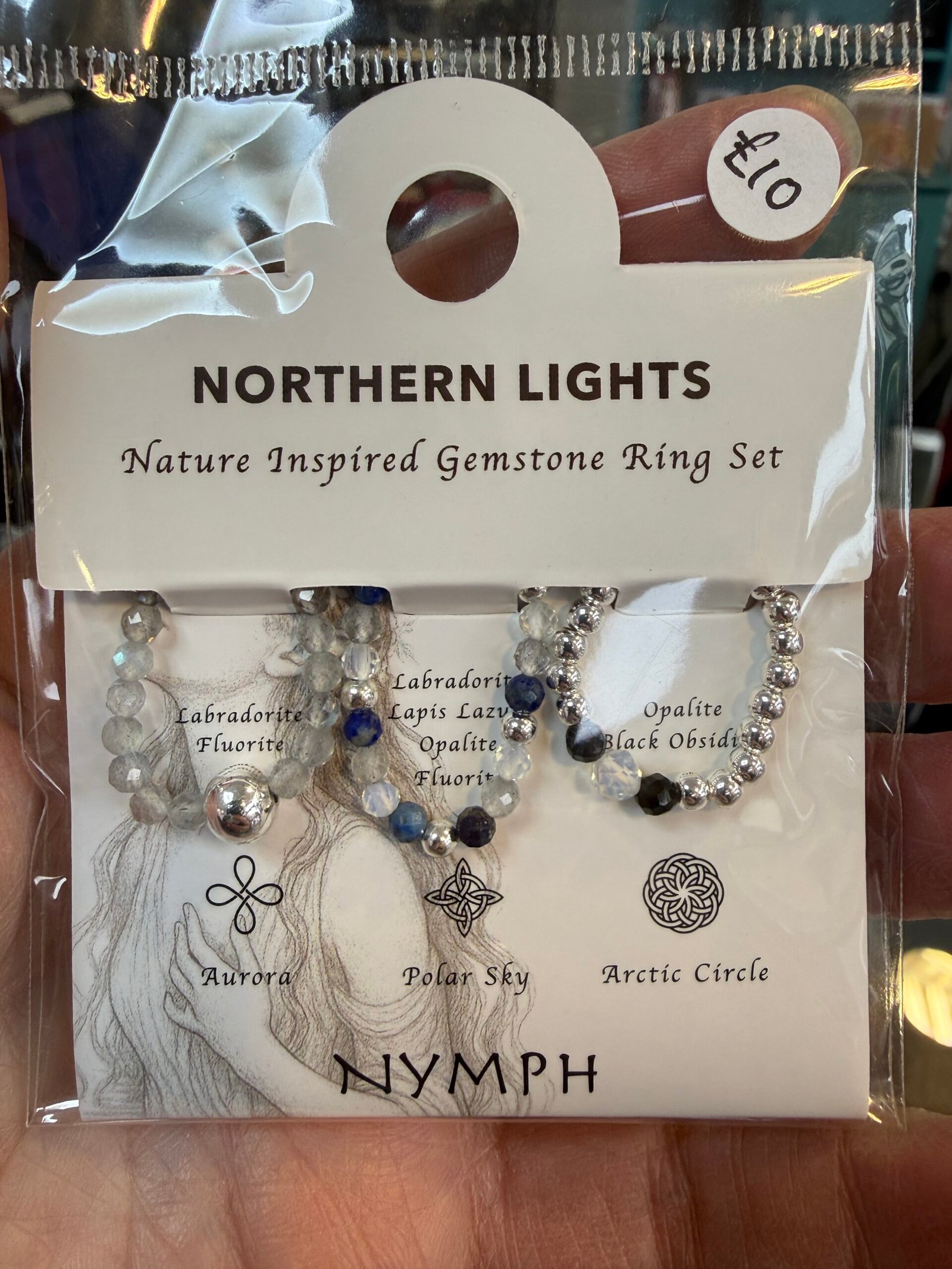 Nymph Nature Inspired Gemstone Ring Set - Image 6