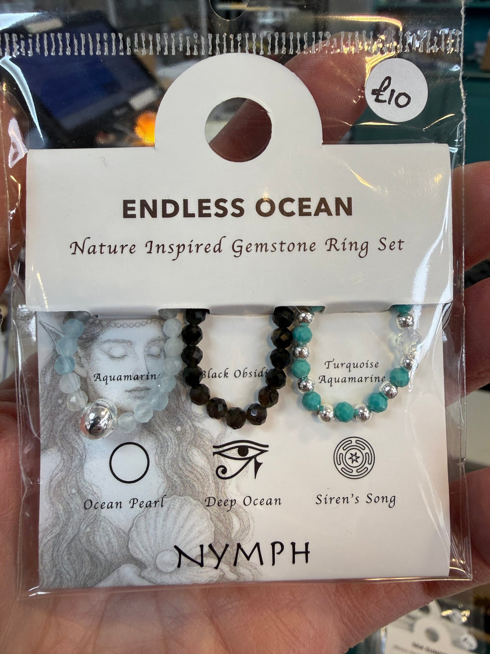 Nymph Nature Inspired Gemstone Ring Set - Image 8