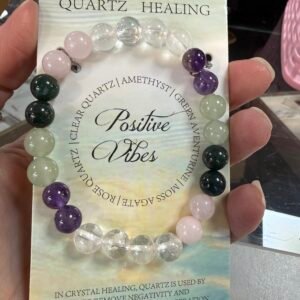 ‘Positive Vibes’ Multi Bead Bracelet