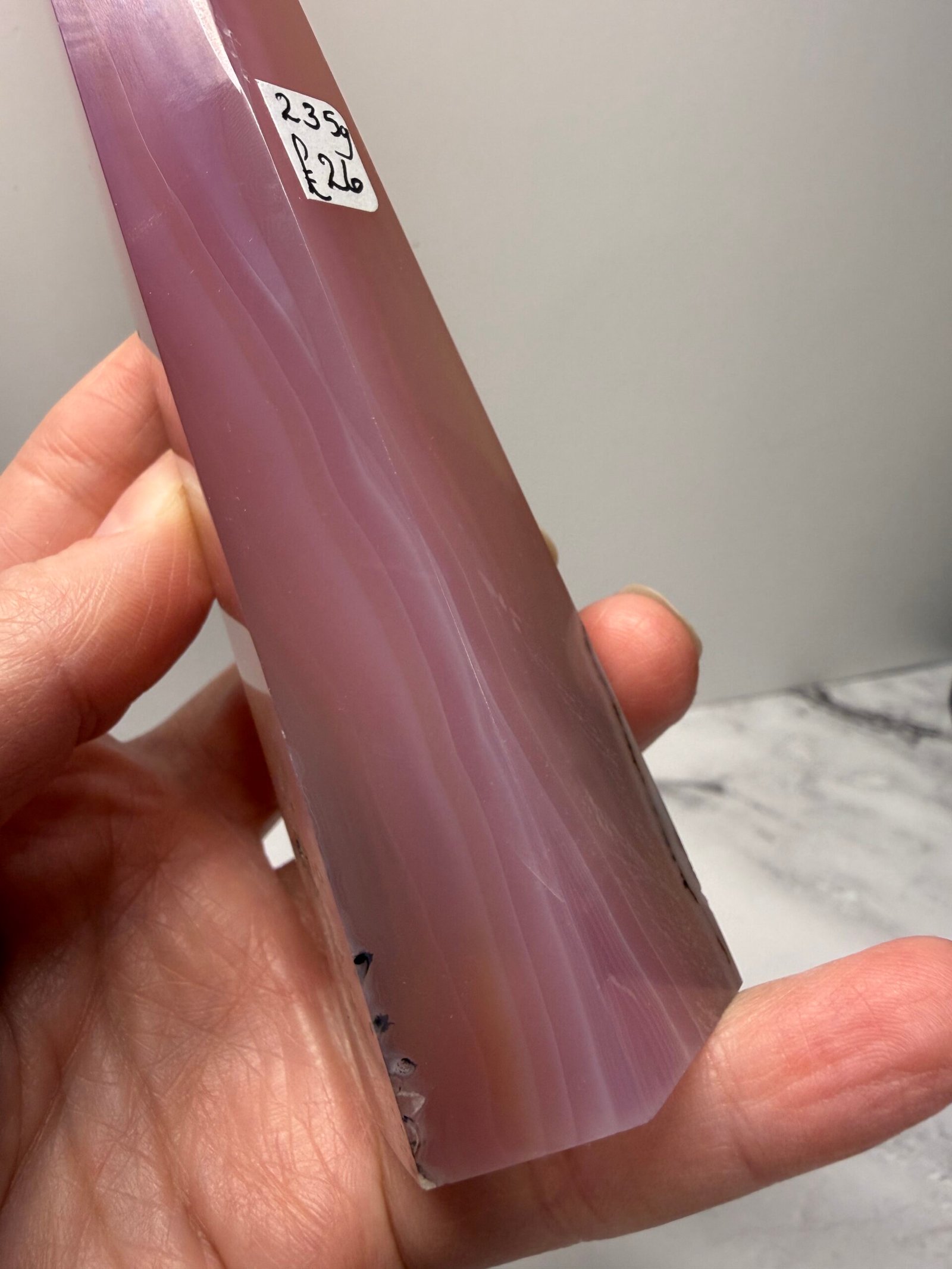 Pink Agate Tapered Tower - Image 9