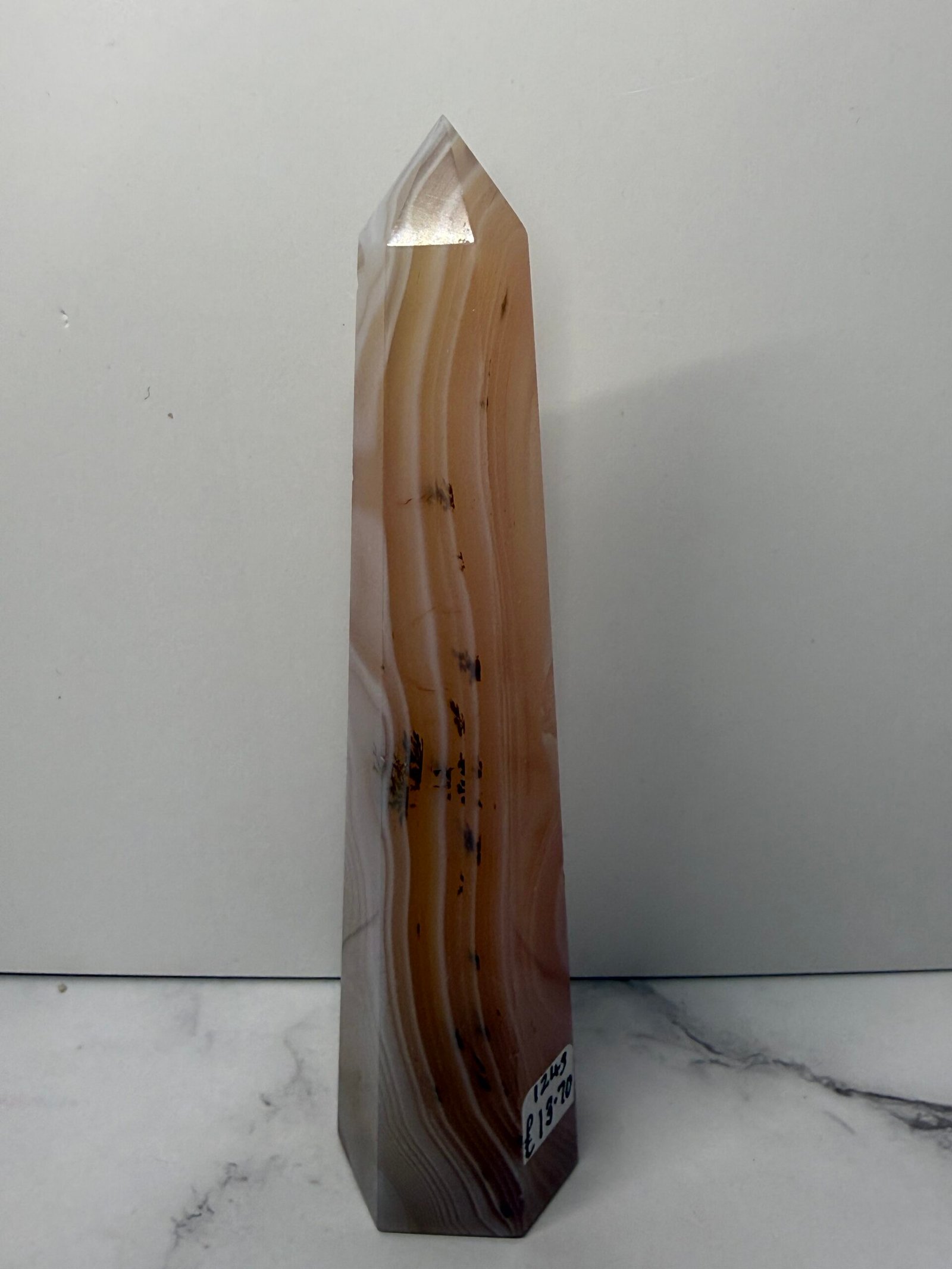 Pink Agate Tapered Tower