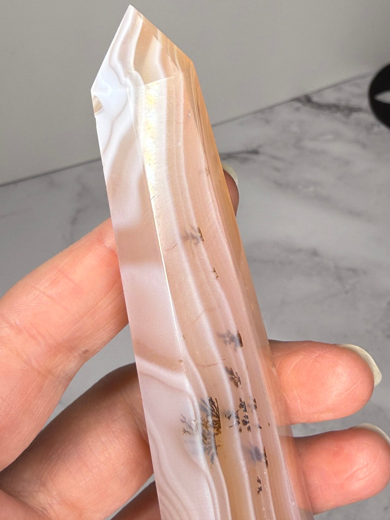 Pink Agate Tapered Tower - Image 6