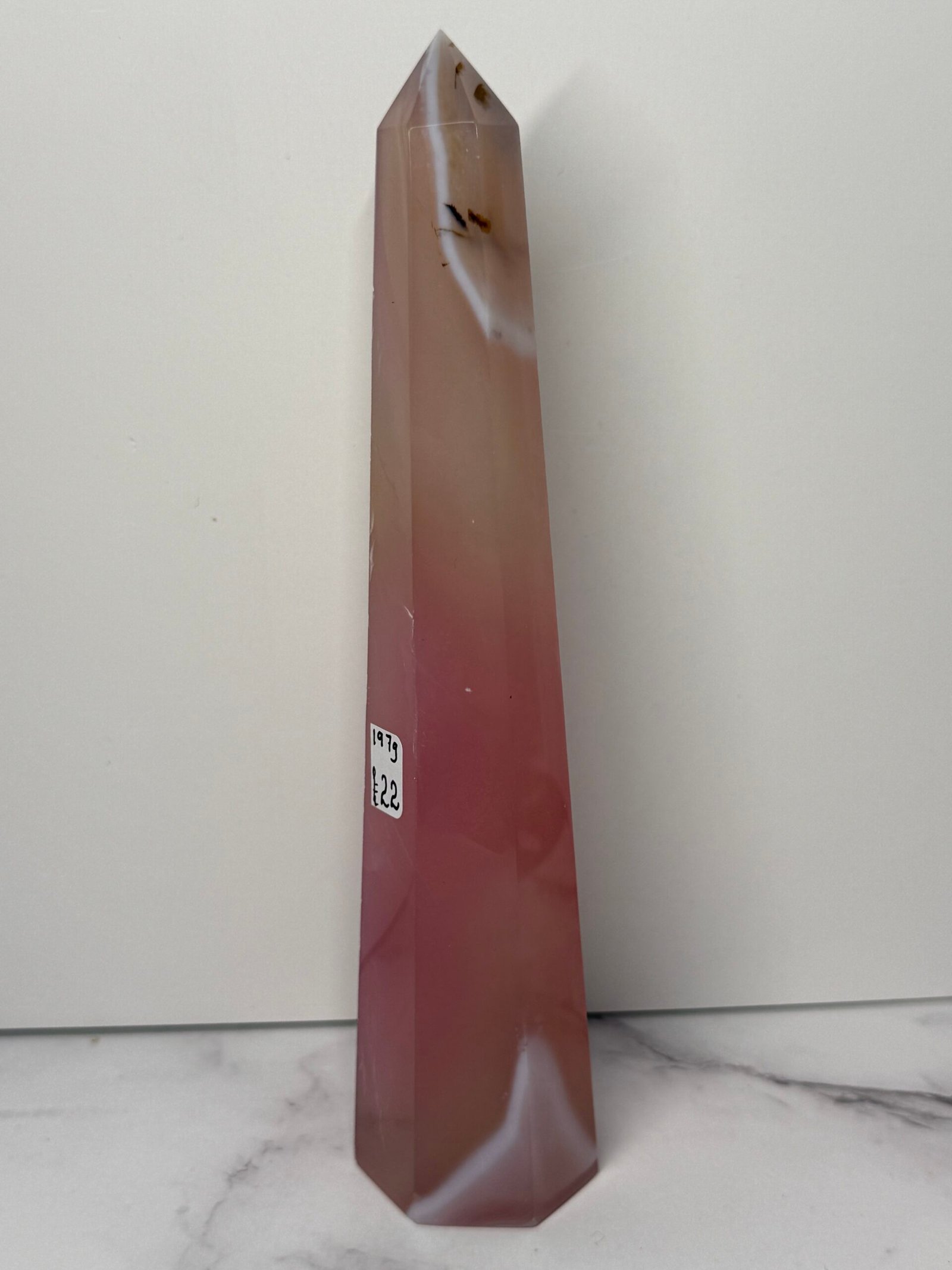 Pink Agate Tapered Tower - Image 2