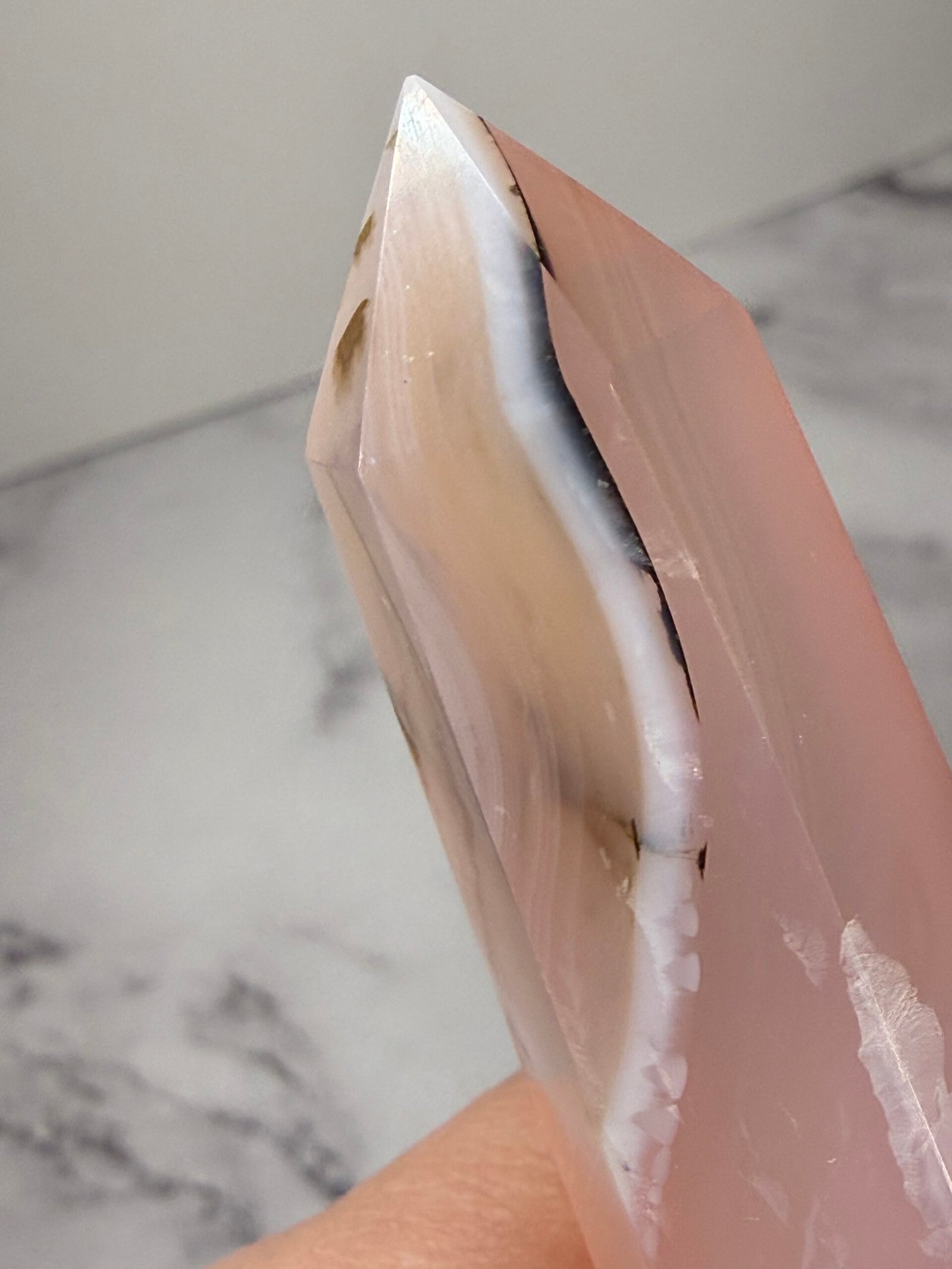 Pink Agate Tapered Tower - Image 4