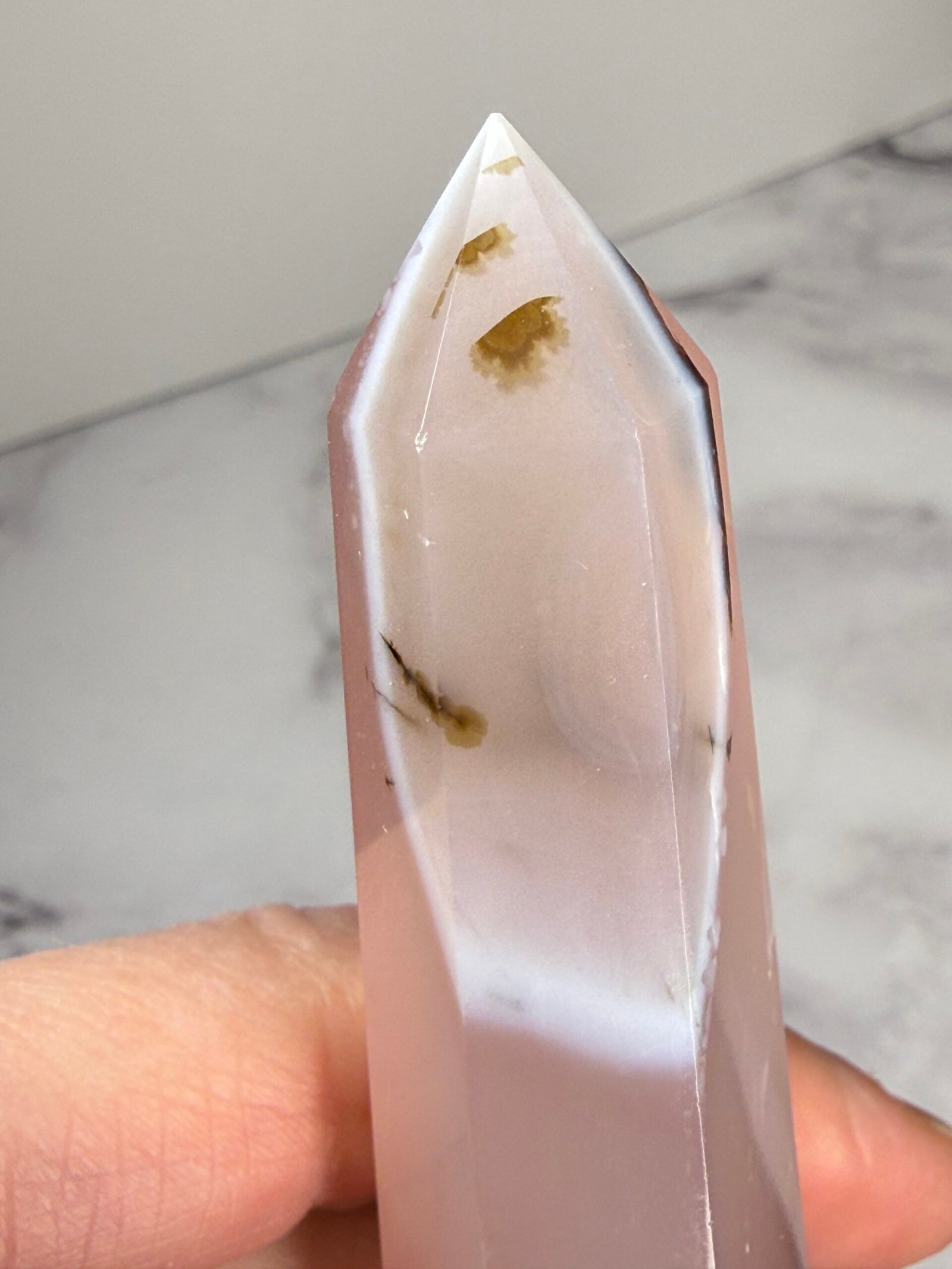 Pink Agate Tapered Tower - Image 5