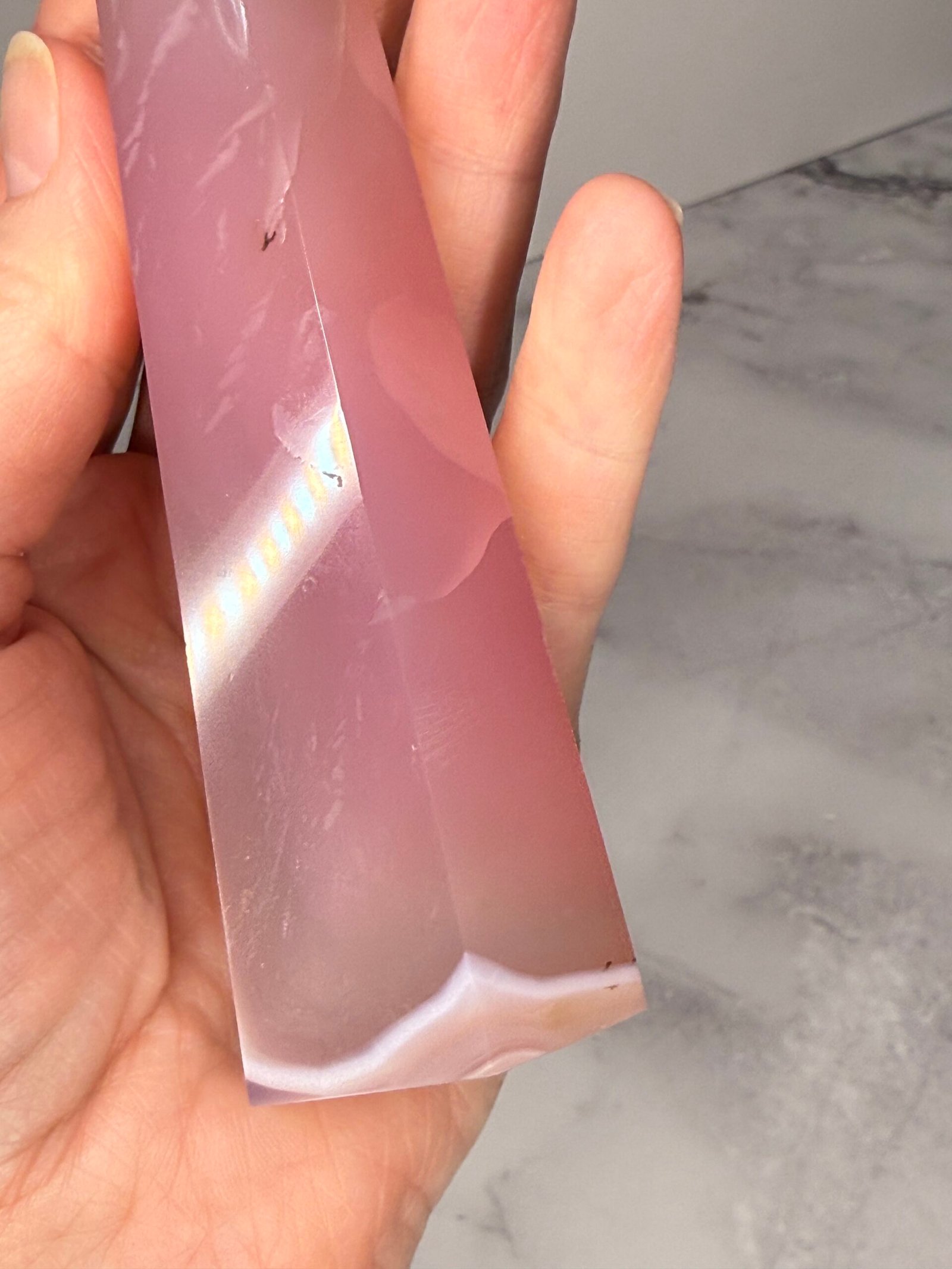 Pink Agate Tapered Tower - Image 6