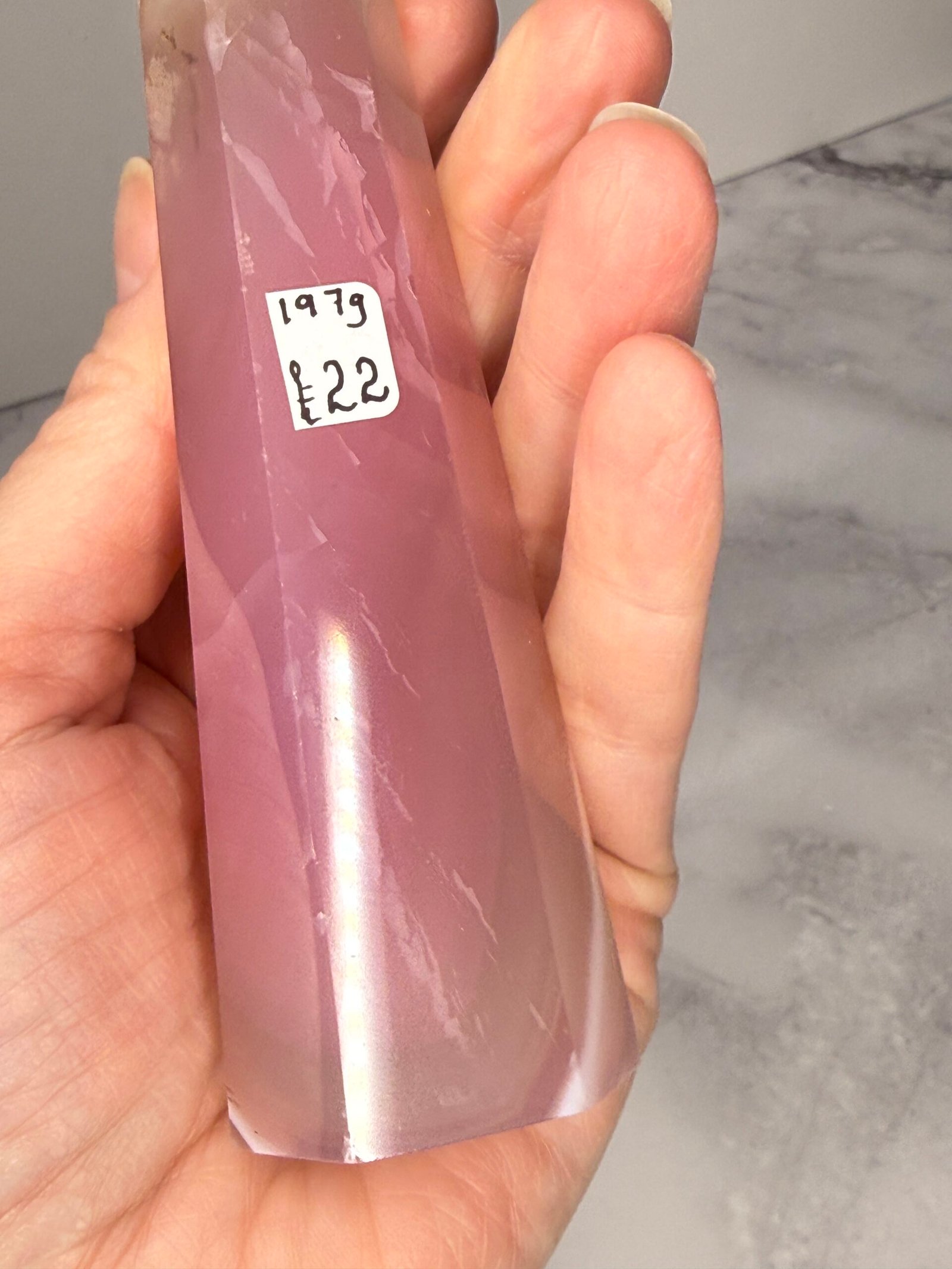 Pink Agate Tapered Tower - Image 7