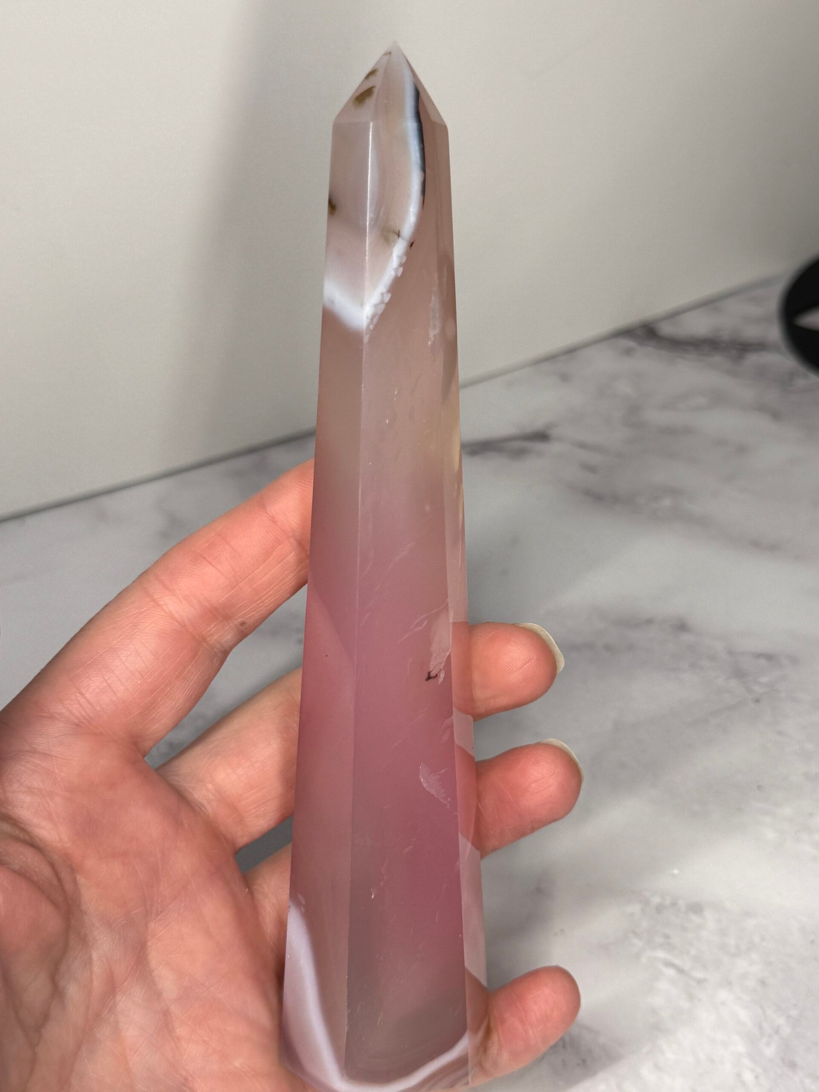 Pink Agate Tapered Tower - Image 9