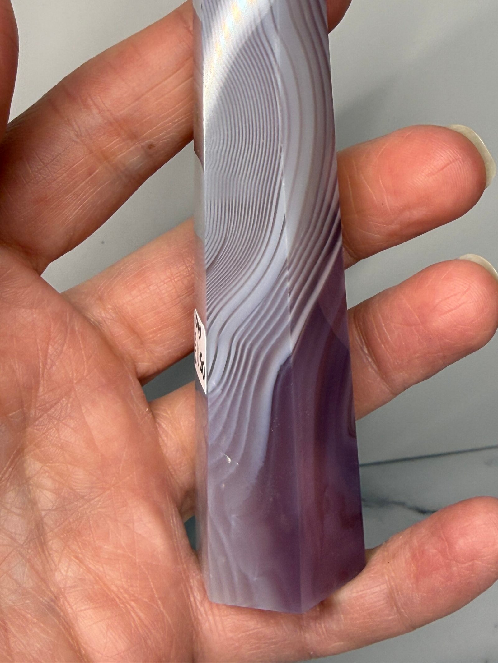 Pink Agate Tapered Tower - Image 3