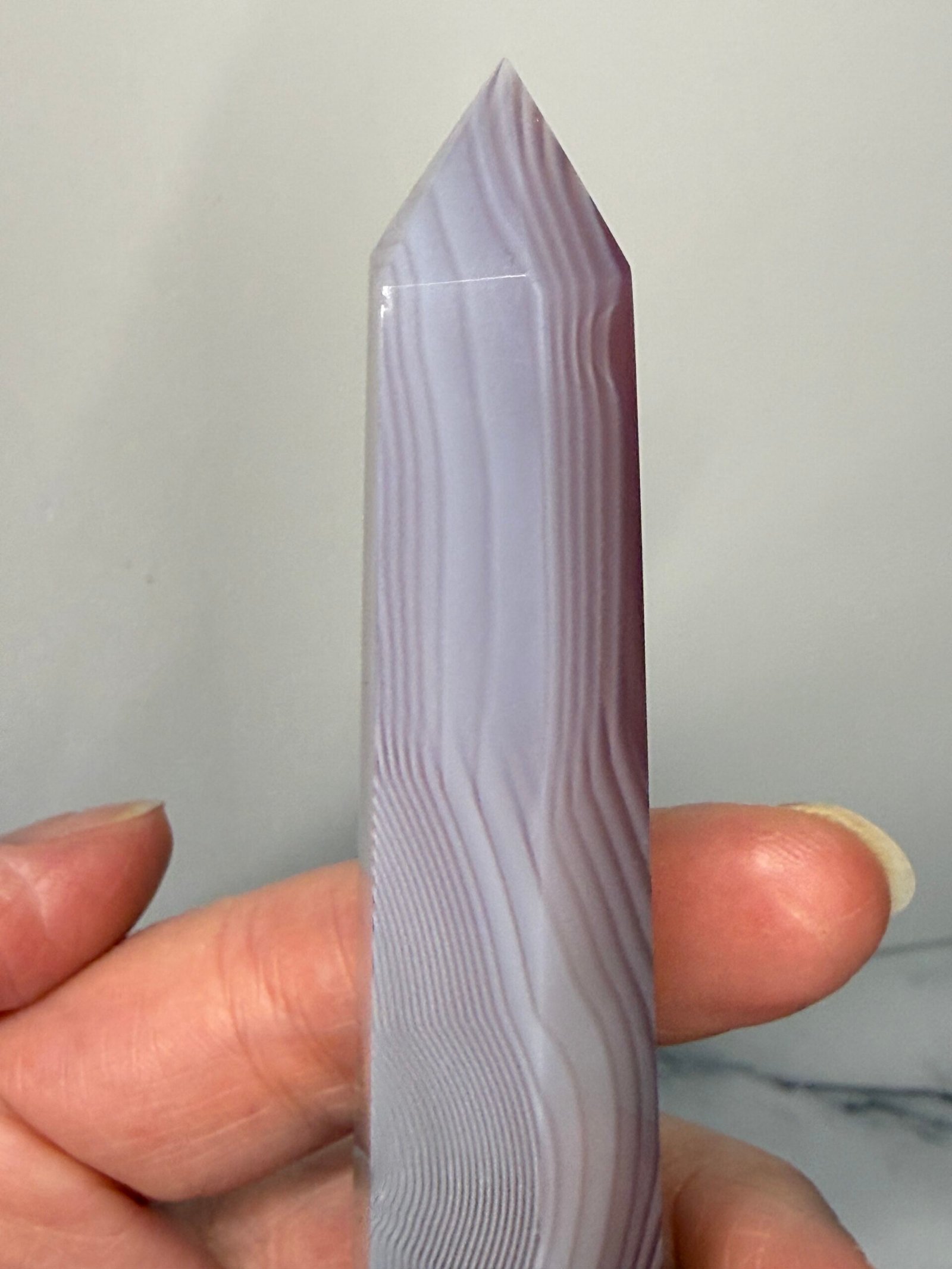 Pink Agate Tapered Tower - Image 15