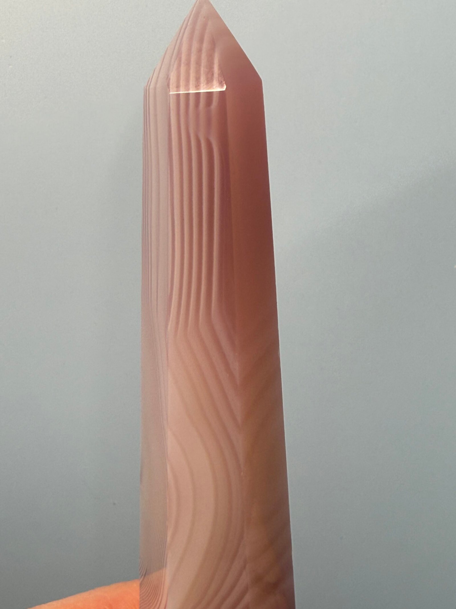 Pink Agate Tapered Tower