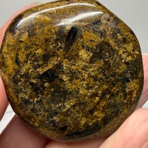 Bronzite Flat Palm Stone