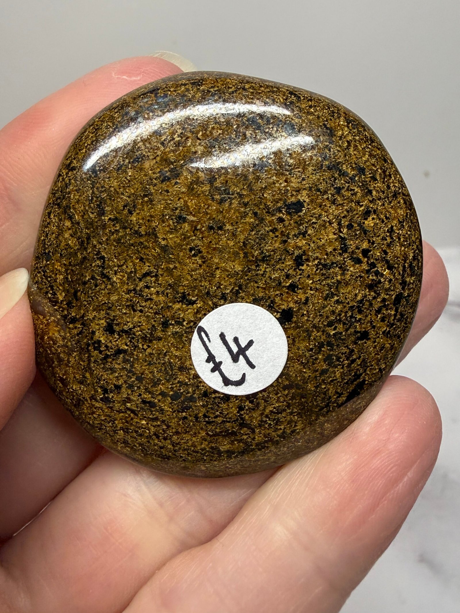 Bronzite Flat Palm Stone - Image 6