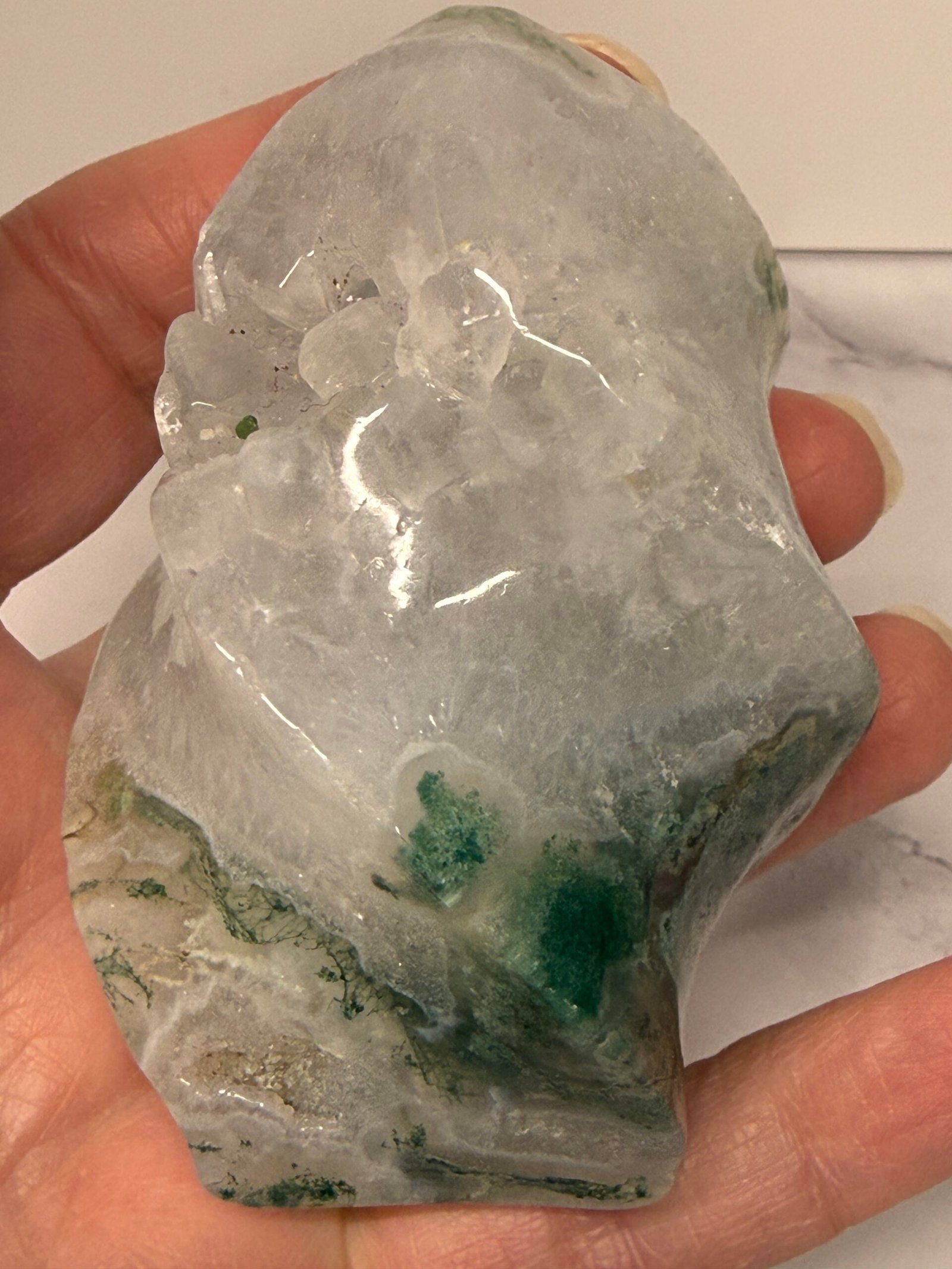 Moss Agate Freeform Flame - Image 5