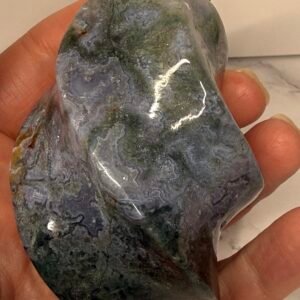 Moss Agate Freeform Flame