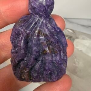 Charoite Octopus Carving