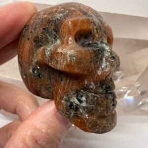 Sunstone Skull Carving