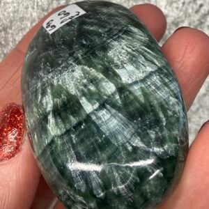 Seraphinite Palm Stone