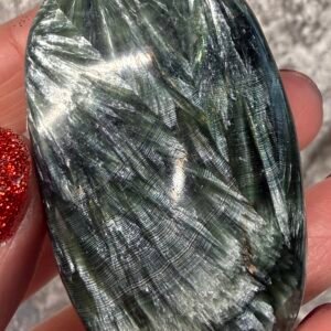 Seraphinite Palm Stone