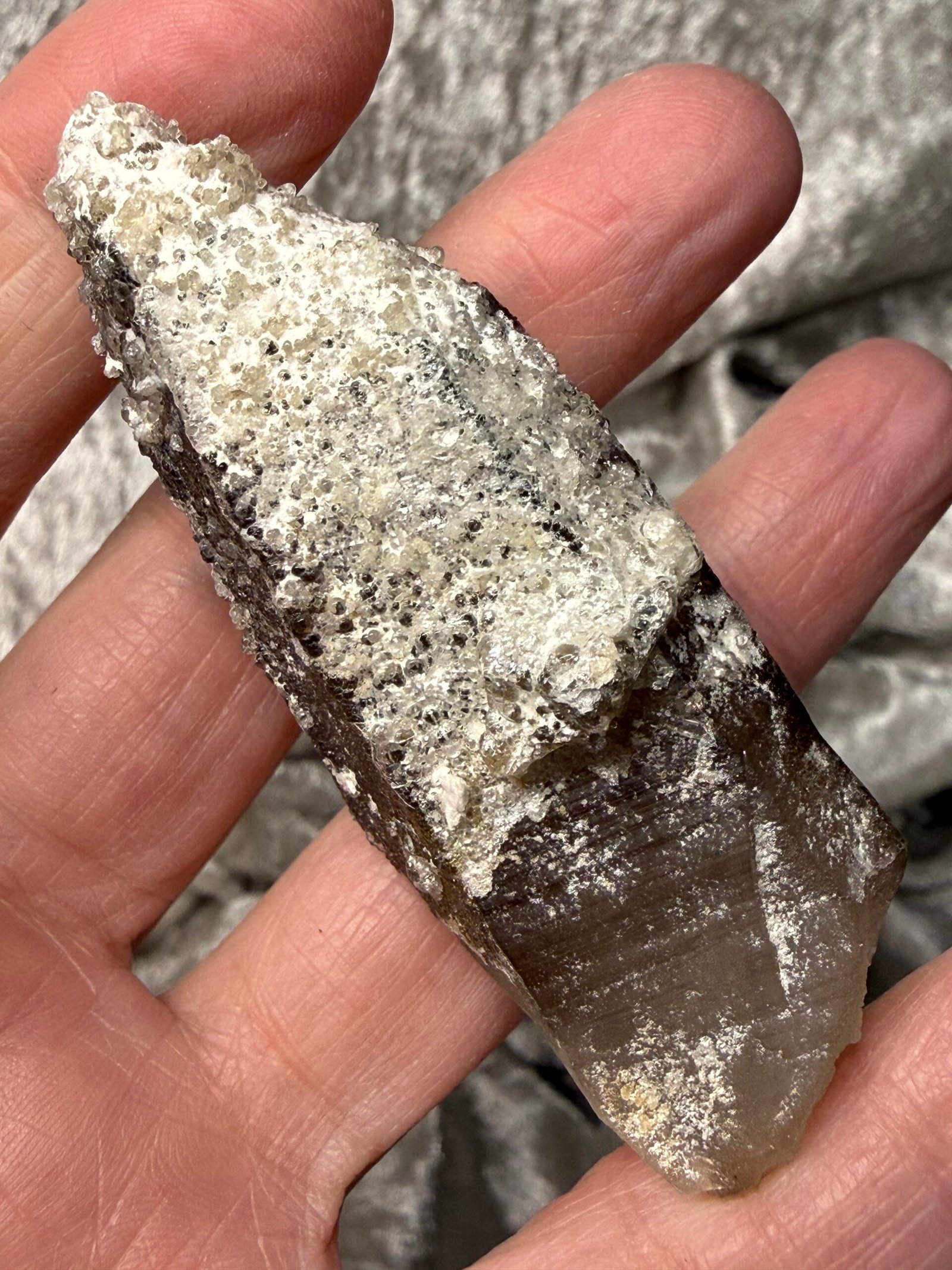 Namibian Smoky Quartz with Hyalite Opal - Image 2