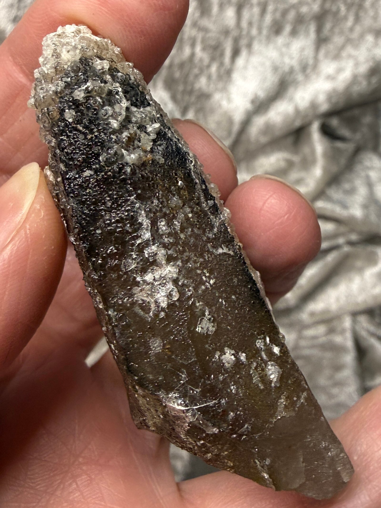 Namibian Smoky Quartz with Hyalite Opal - Image 5