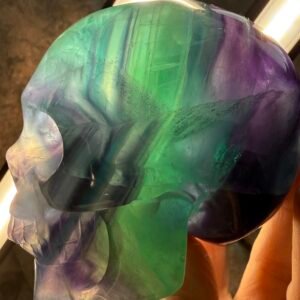 Rainbow Fluorite Skull