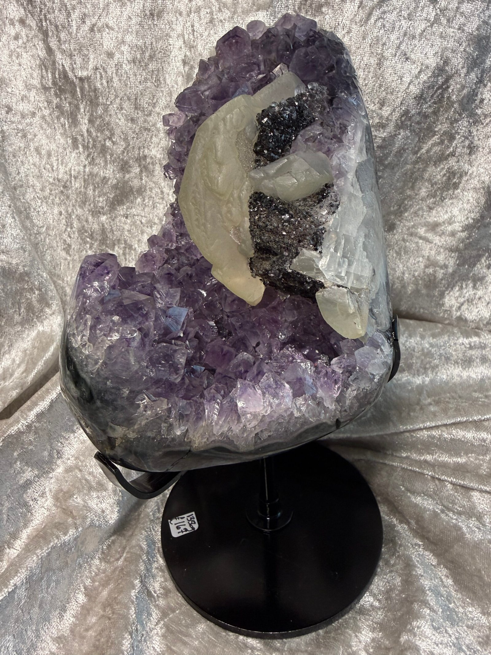 Amethyst Geode on Custom Stand - Image 2