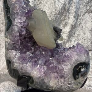 Amethyst Geode on Custom Stand