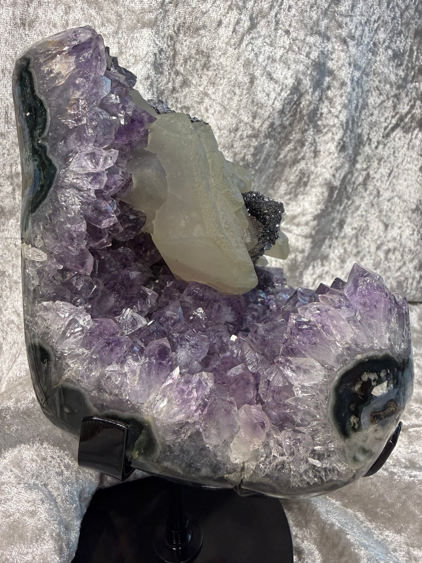Amethyst Geode on Custom Stand