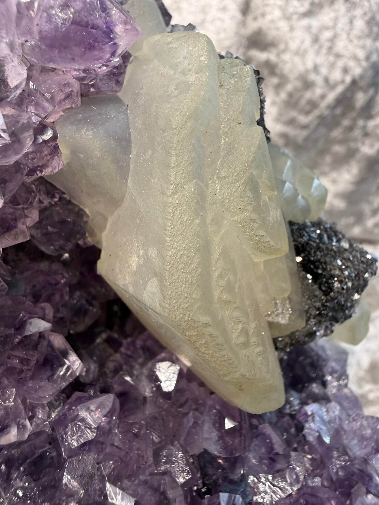 Amethyst Geode on Custom Stand - Image 4