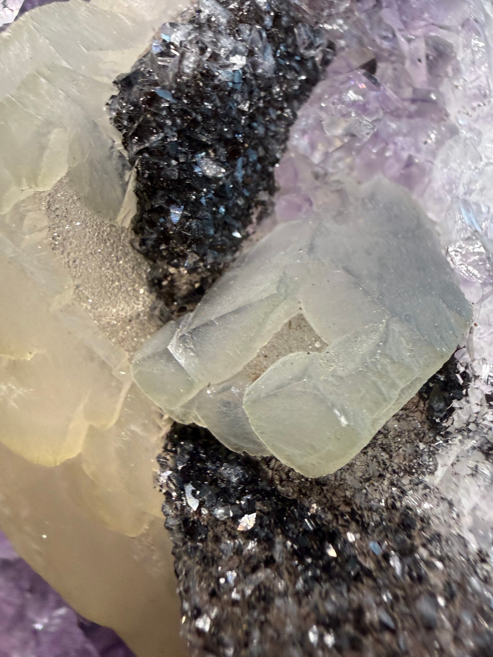 Amethyst Geode on Custom Stand - Image 5